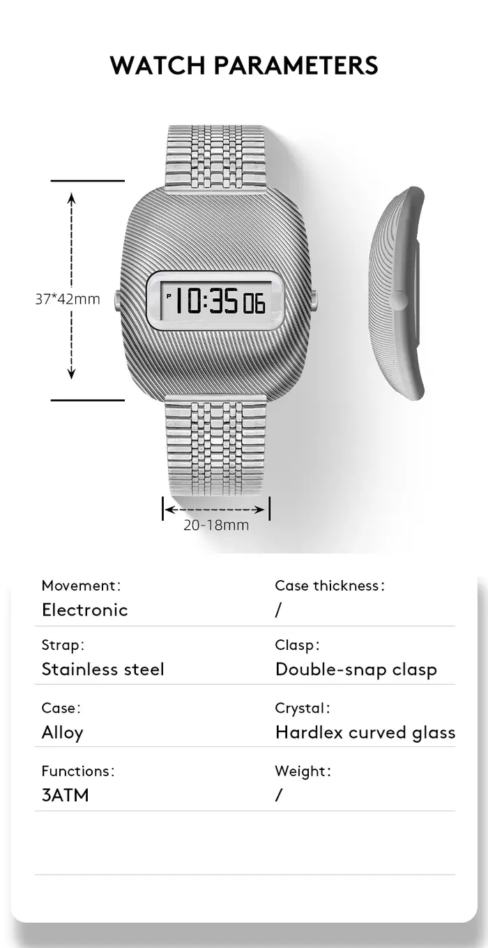 Montres numériques Led lumineuses
