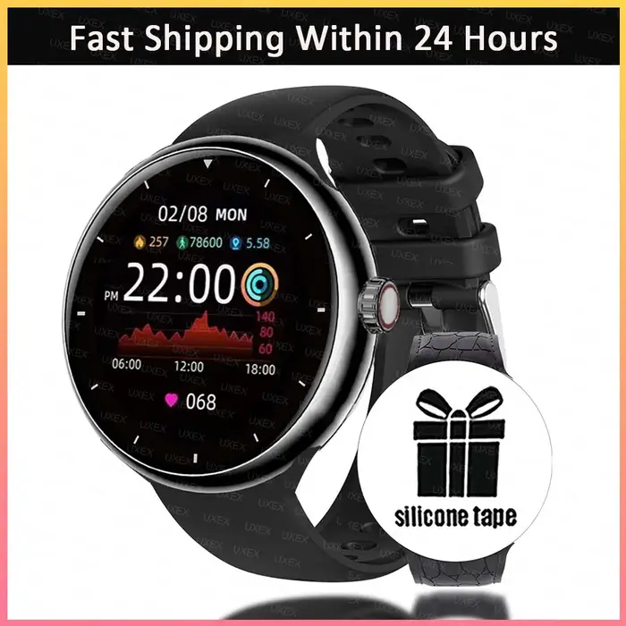 Montre connectée pour hommes et femmes, Version globale, écran HD de 1.5 pouces, contrôle par applic