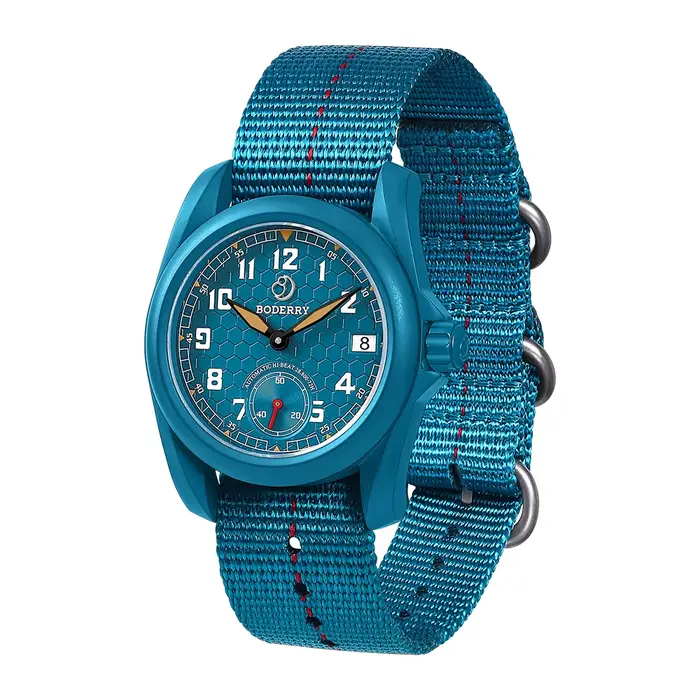 BODERRY hommes montre automatique 40MM titane pilote Sport mécanique montre-bracelet 10ATM étanche saphir C3 lumineux HZ8240