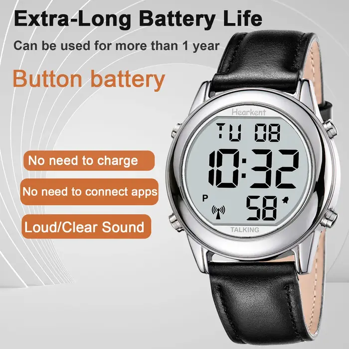 Hearkent-Montres pour hommes aveugles