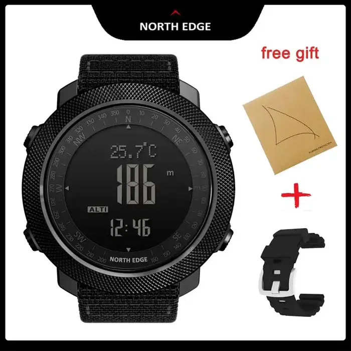 NORTH EDGE APACHE montre intelligente pour hommes altimètre baromètre boussole armée militaire Smartwatch natation course horloge étanche 50m
