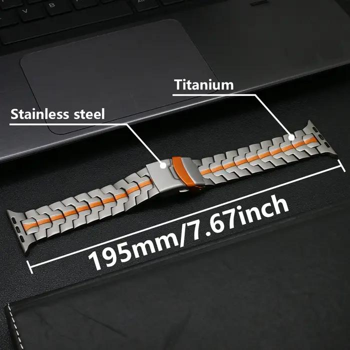 Bracelet en titane pour hommes pour Apple Watch
