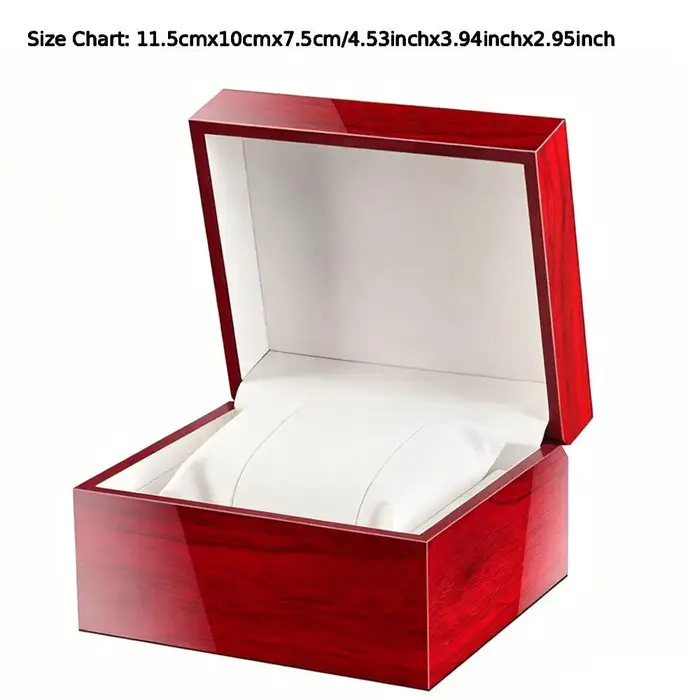 Boîte de présentation pour montre en cuir PU, anti-poussière, protection pour montre, en bois, à fen