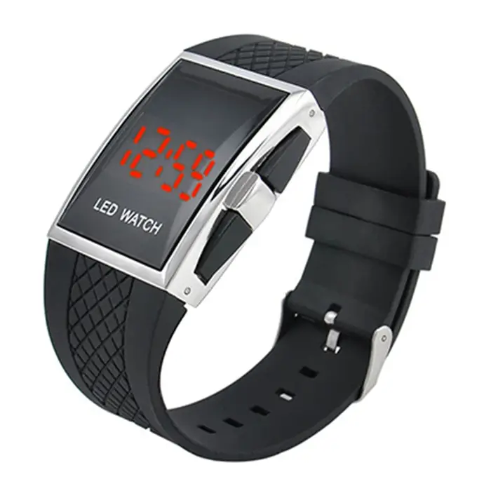 Mas-cul37- Montre de sport décontractée pour hommes et femmes