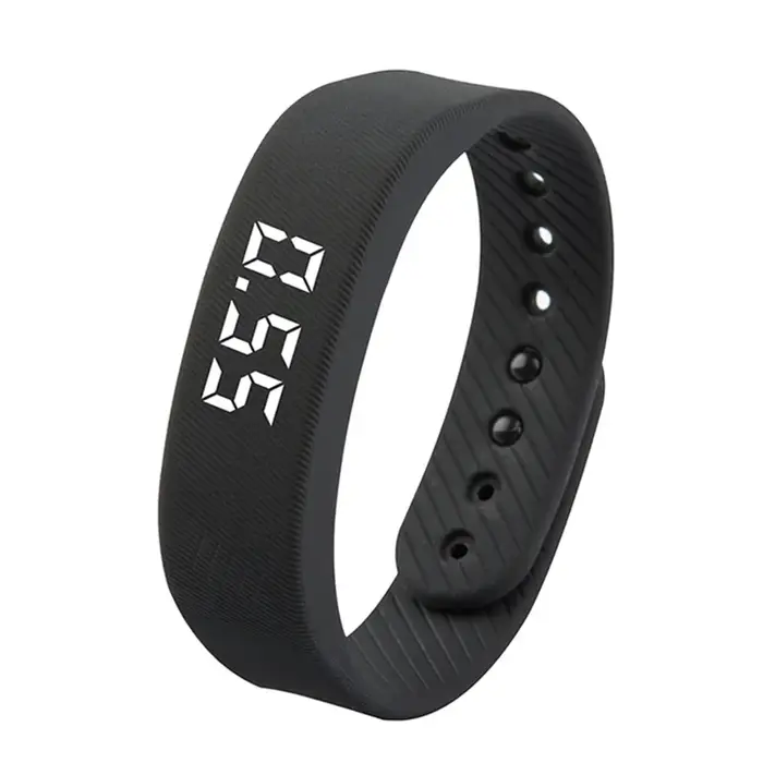 Bracelet intelligent LED numérique étanche horloge intelligente Smartband avec podomètre en cours d'exécution moniteur