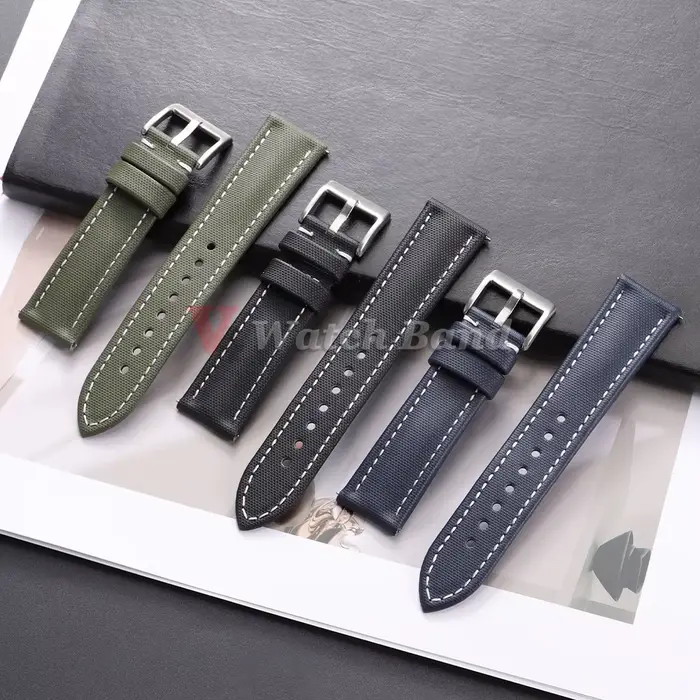 Bracelet de montre en toile de voile premium pour montres Blancpain