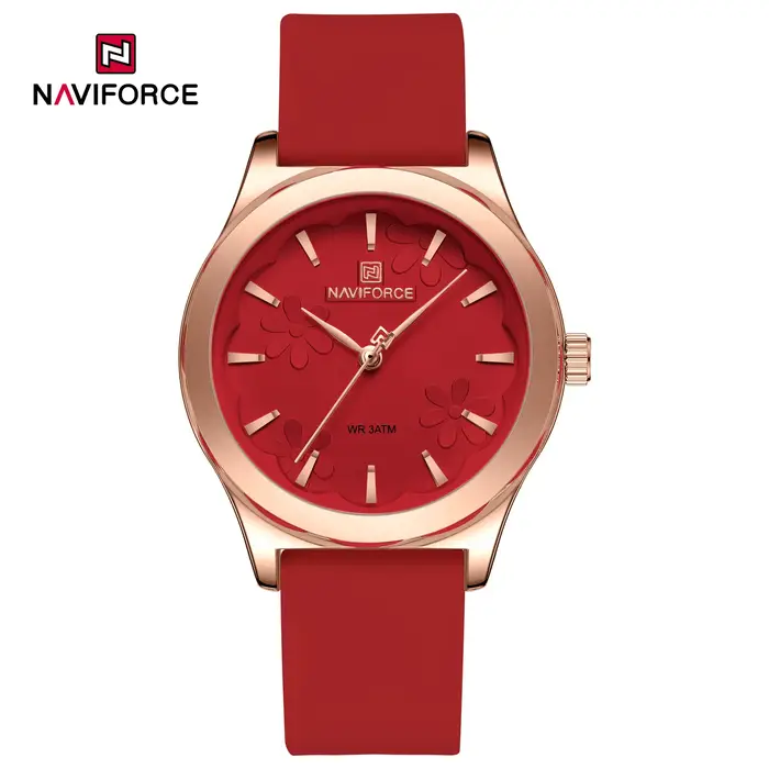 NAVIFORCE femmes montres mode décontracté dames montre à Quartz étanche lumineux Simple en cuir luxe