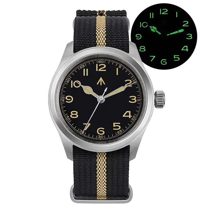 Militado ML08 nouvelle montre VH31 balayage secondes mouvement dôme saphir montre-bracelet BGW9 lumi