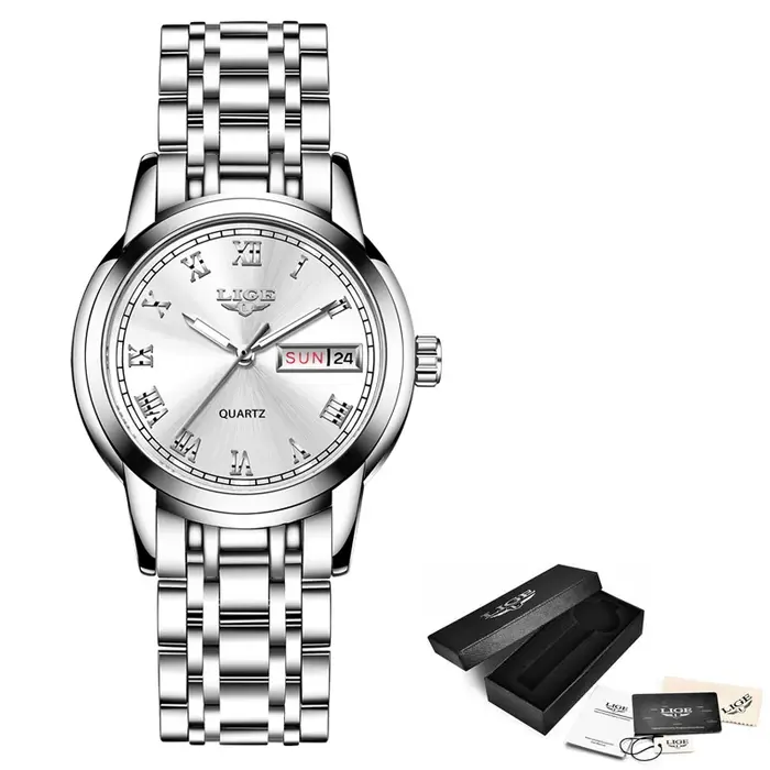 LIGE Top marque de luxe femmes montre mode créative
