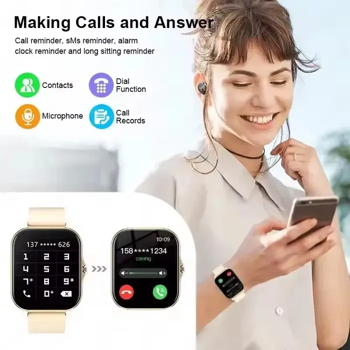 Montre connectée avec écran tactile complet