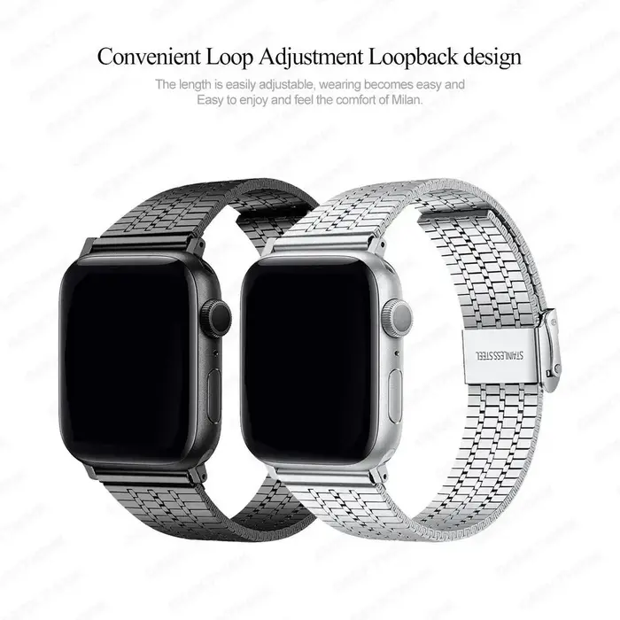 Bracelet à maillons pour apple watch S11 10 46 42mm 987 45 41mm SE654 44 40mm