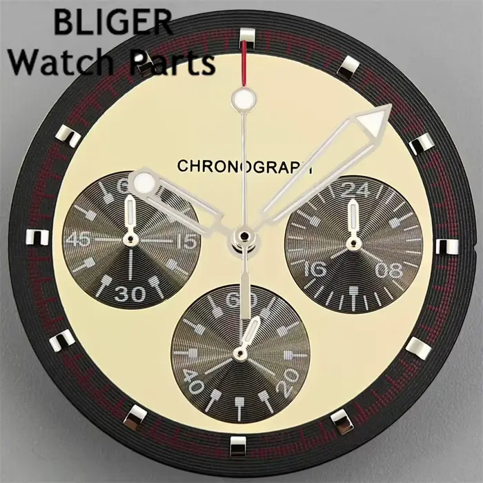 Cadran de montre à quartz avec aiguilles serrées