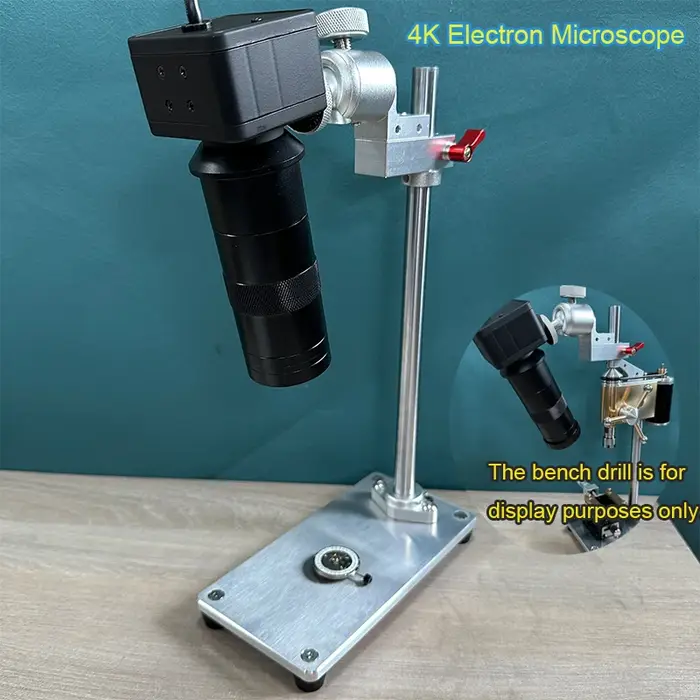 Outils de horlogerie, microscope électronique 4K, grossissement 130x, réglage de la mise au point multi-angles, pour l'inspection des pièces de réparation de montres