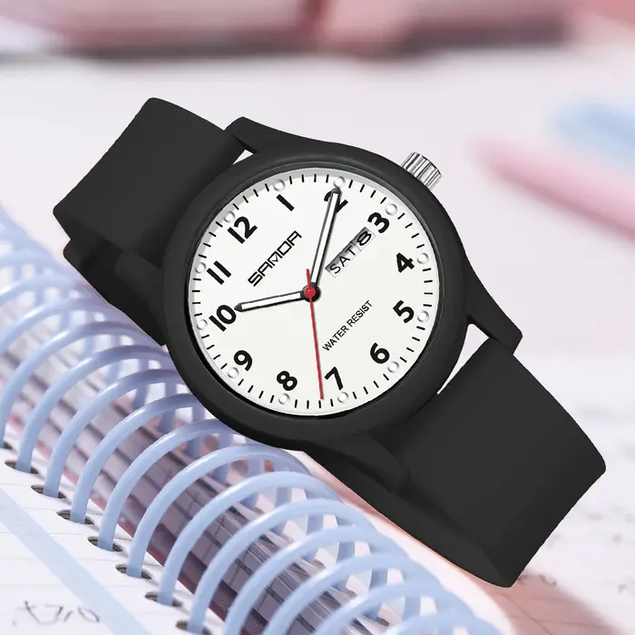 SANDA 2025 nouvelle montre pour hommes femmes Simple Quartz neutre montre-bracelet étanche lumineux bracelet en