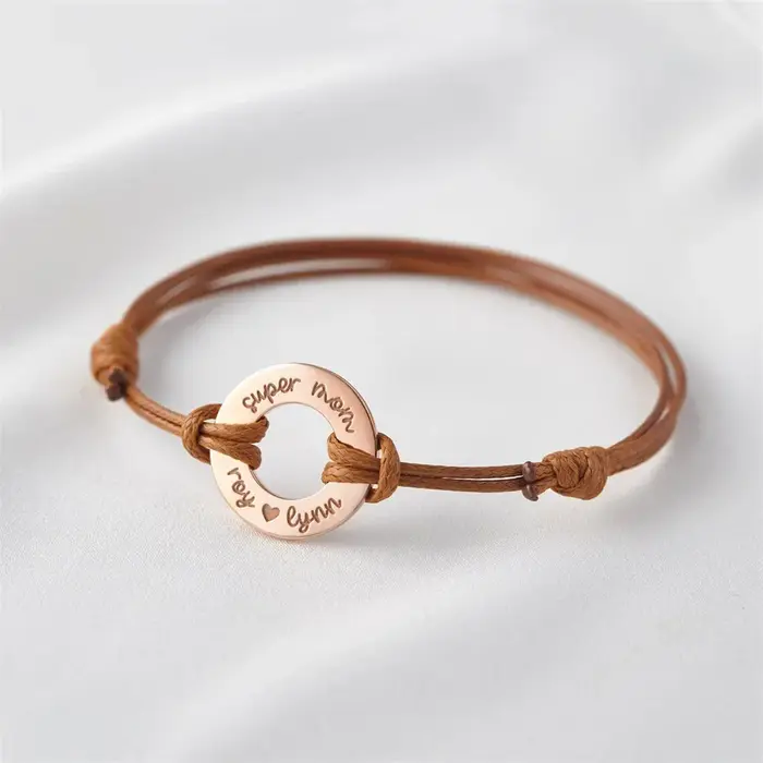 Bracelet unisexe avec nom personnalisé