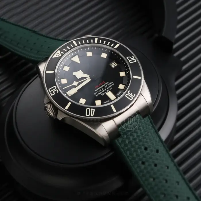 Bracelet de montre en Silicone souple 22mm 20mm pour Tudor Pelagos m25500 25600