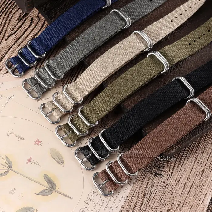 Bracelet de montre en tissu Nylon tissé