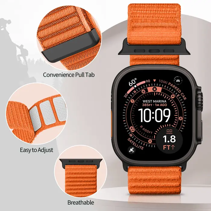 Boucle Sport pour Bracelet de montre Apple série 11/10/9/8/7/6/SE/Ultra2 3 49mm 46mm 45mm 44/42/41/40mm