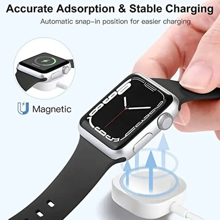 Chargeur sans fil magnétique USB Type C pour iWatch 8/7/6/5/SE