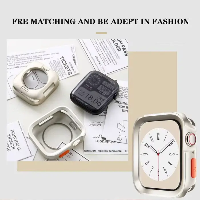 Coque de protection en silicone souple pour Apple Watch 11 10 9 8 7 6 SE 5