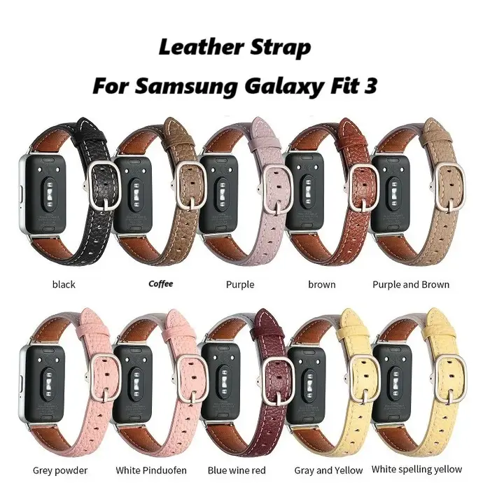 Bracelets en cuir pour Samsung Galaxy Fit 3