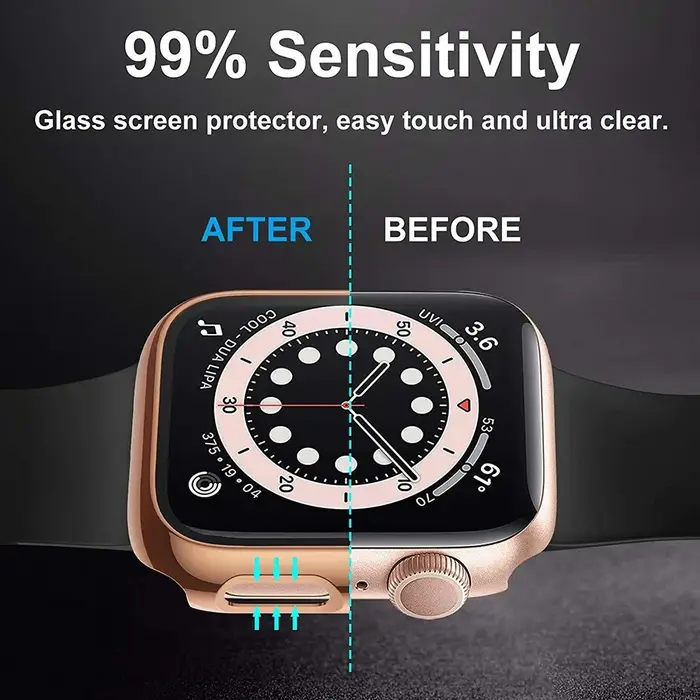 360 couverture complète pour Apple Watch 45mm 41mm 44mm 40mm 42mm 38mm