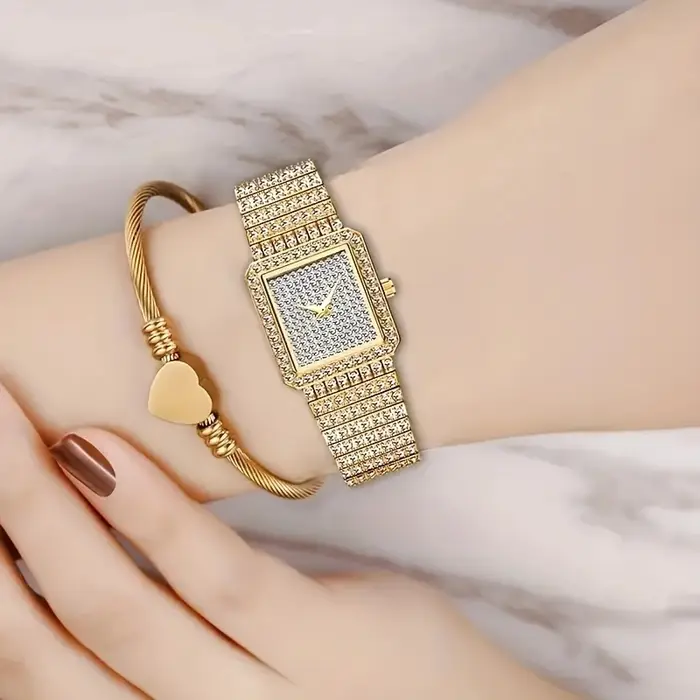 Diamant femmes montres montre en or dames