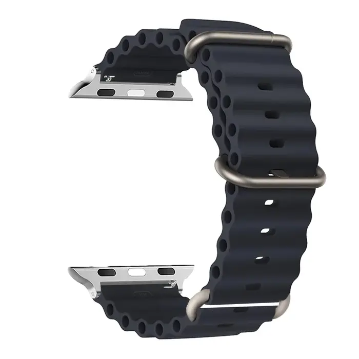 Bracelet océan pour Apple watch Ultra 2 49mm 45mm 44mm 42mm 38mm 40mm 41mm bracelet en silicone corr