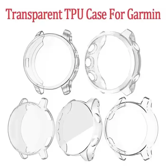 Étui de montre transparent haute définition à couverture complète pour Garmin Venu/2/2 Plus/SQ