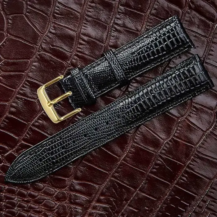 Bracelet de montre en cuir Texture lézard