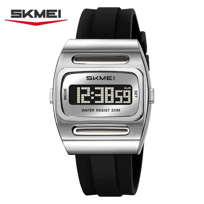 Montres de sport numériques multifonctionnelles à énergie solaire de luxe SKMEI 2563, horloge électr