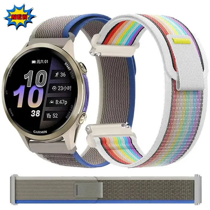 Bracelet de sport en Nylon pour Garmin Forerunner 970 965 955 570 165 55
