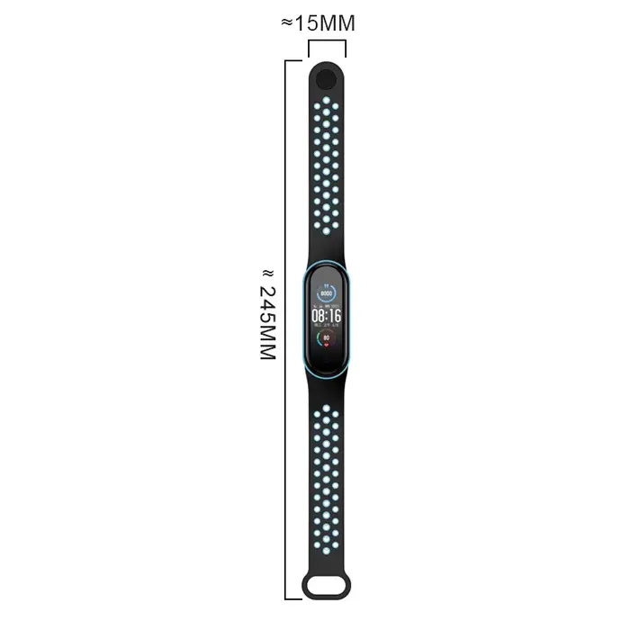 Bracelet respirant pour Xiaomi Mi Band 3 4 5 6 7 montre intelligente poignet M3 M4