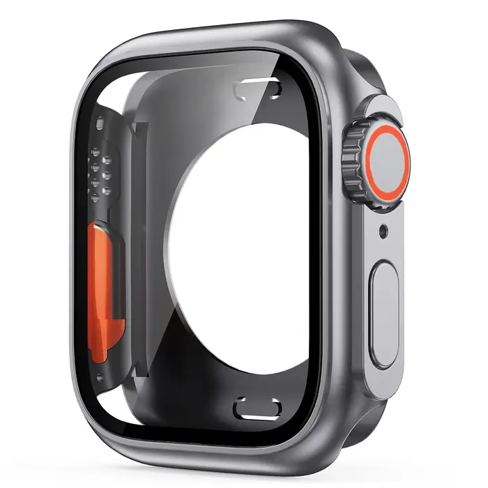 Coque de protection d'écran pour Apple Watch 45mm 44mm 40 41 42 46mm