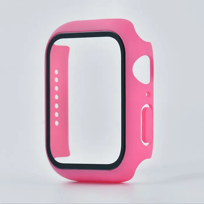 Verre trempé + coque pour Apple Watch 11/10/9/8/7/6/5/4/3/2/1