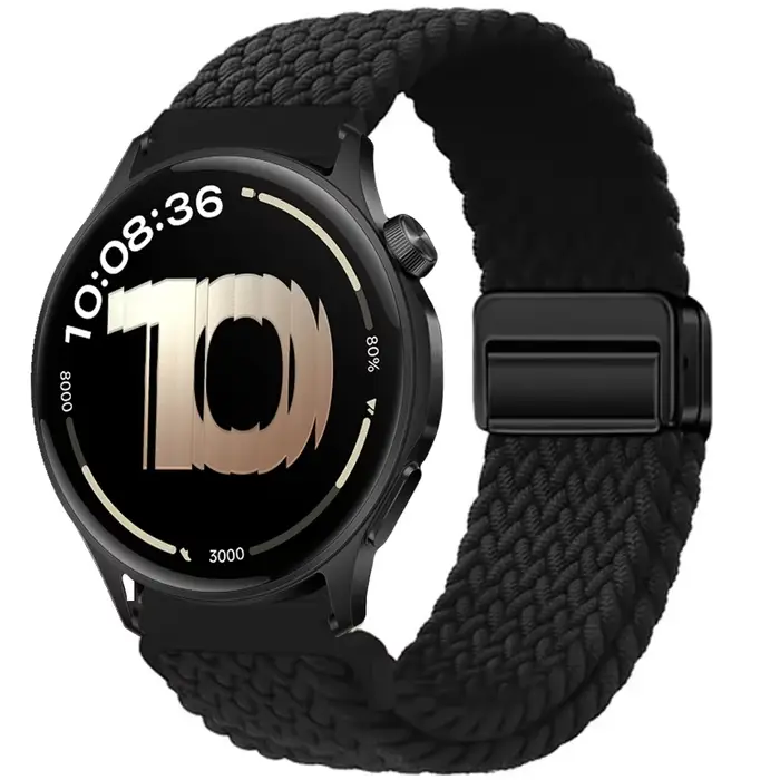 Bracelet élastique magnétique tressé pour montre connectée Oneplus Watch 3 2r 2 46mm, accessoires po