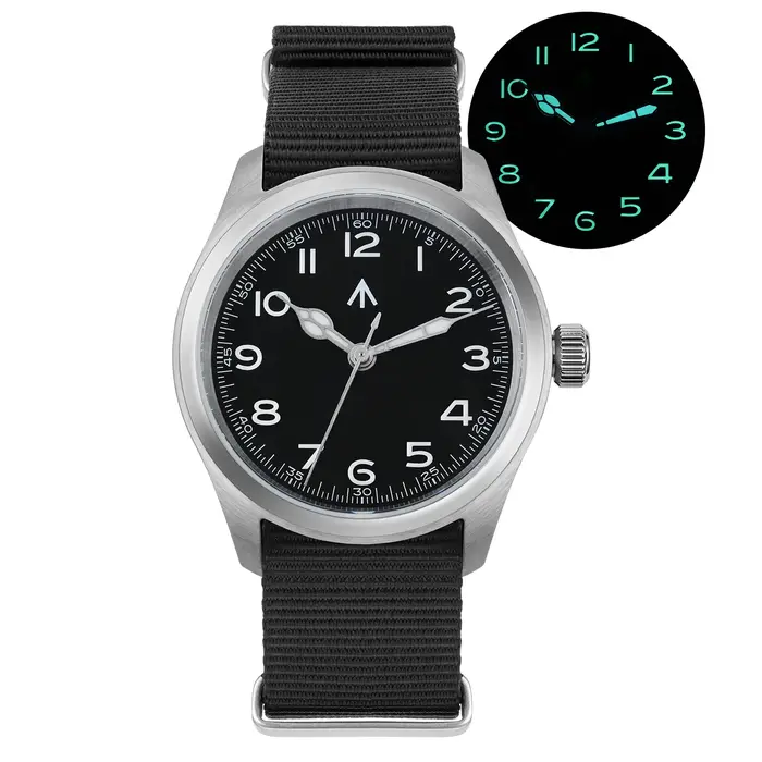 Militado ML08 nouvelle montre VH31 balayage secondes mouvement dôme saphir montre-bracelet BGW9 lumineux 10Bar étanche 38mm hommes montres