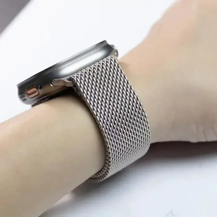 Bracelet à boucle milanaise pour Apple Watch Ultra 2 3 bandes 49mm 45mm 46mm 44mm 42mm 41mm 40mm