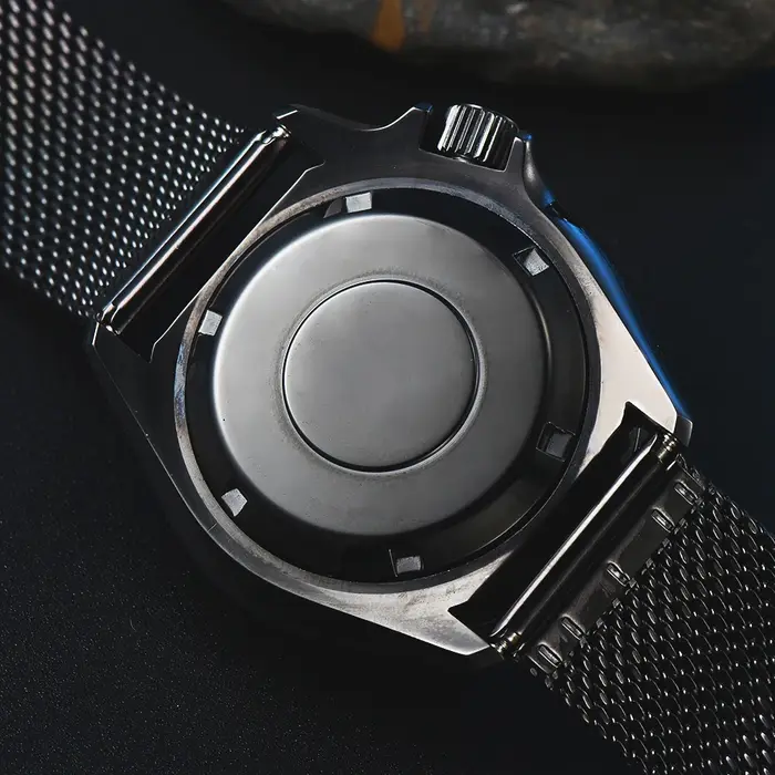 PARNSRPE Diver Orange turtlMontre mécanique automatique pour homme Cadran aseptique Verre saphir Indicateur de date Mouvement japonais NH35