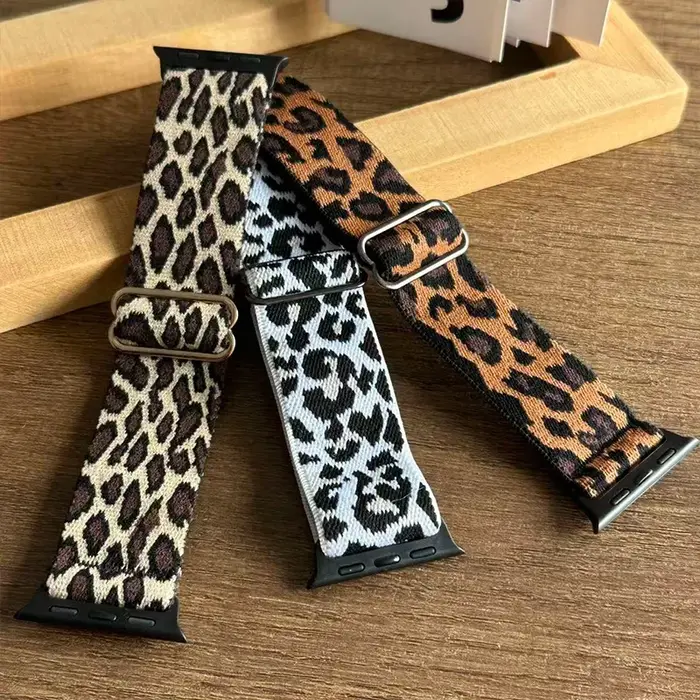 Bracelet léopard pour Apple Watch Series 11 10 9 8 7 6 SE ultra 3 2