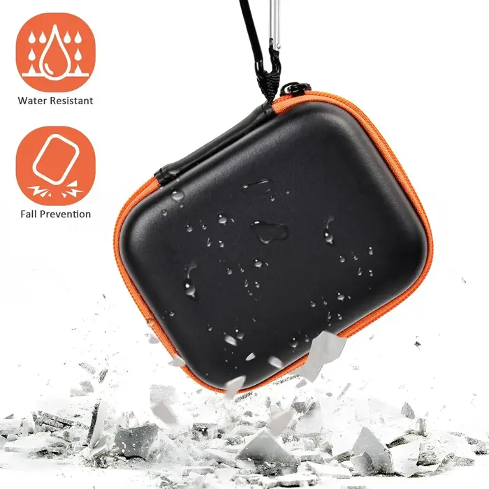 Étui de transport pour communicateur GPS Garmin inReach Mini 2 010-01879-00, étui rigide avec poche en filet pour la randonnée et le camping, étui uniquement