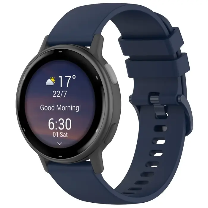 Pour Garmin Vivoactive 5 Bracelet en Silicone 20mm couleur unie