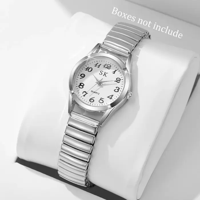 Élégant petit cadran femmes montres mode bracelet élastique montre à Quartz Reloj Mujer (sans boîte)