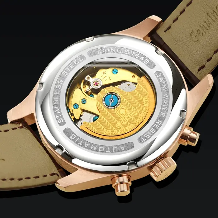 I & W Carnival-Montres mécaniques automatiques pour hommes, horloge étanche multifonction, marque de luxe, Suisse, High Shoous, 8764G-2