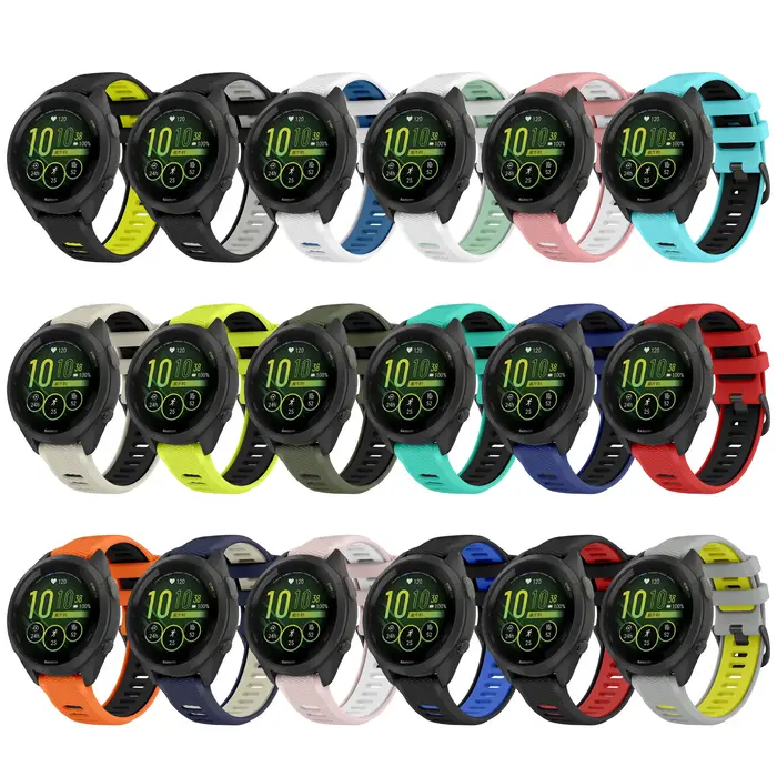 Bracelet de montre 18mm 20mm 22mm pour Garmin Forerunner 265 255 245 168 165 158 55 645