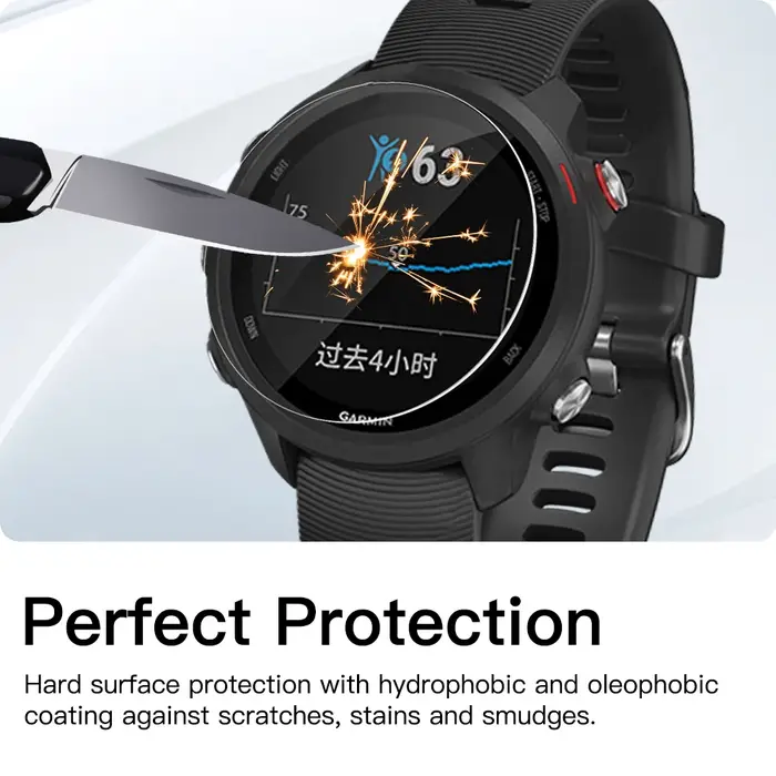 Film de protection d'écran de montre transparent, 1 à 5 pièces, pour Garmin Forerunner 55/235/245/245M/255/255S/645/935/945/955, protection en verre trempé 9H