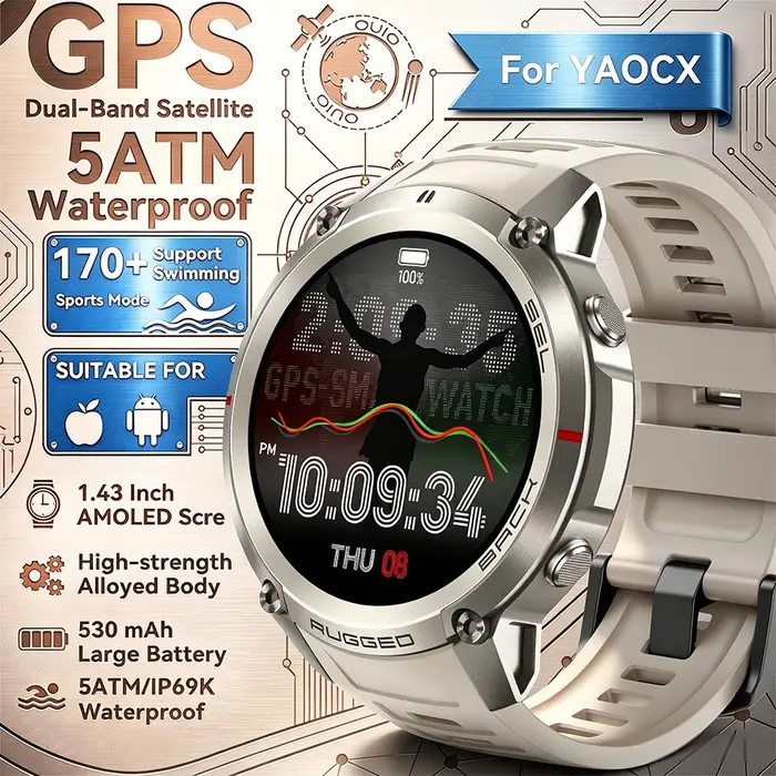 Nouvelle Montre Connectée Militaire GPS 2026