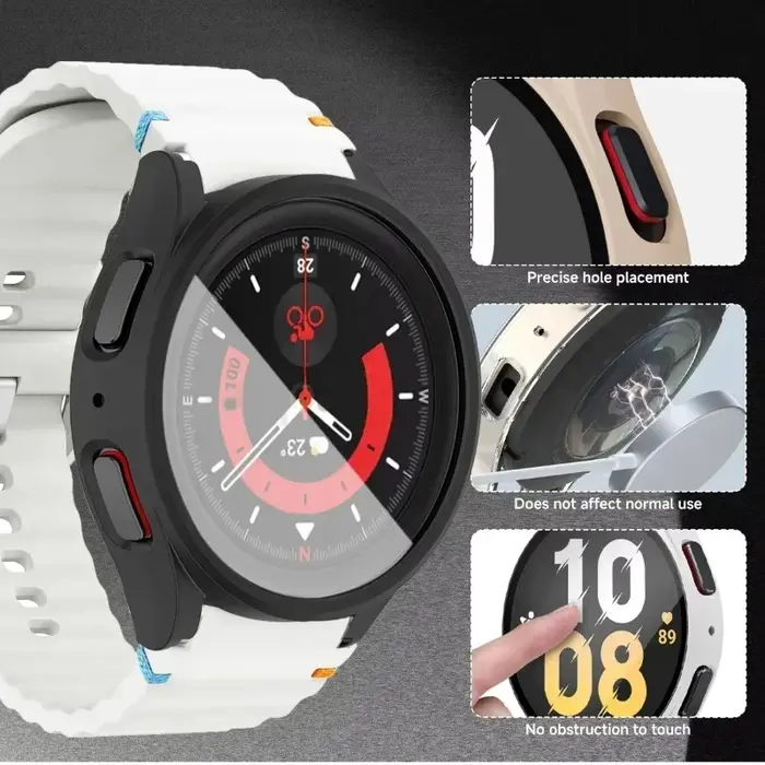 Coque + bracelet pour Samsung Galaxy Watch 7 6 5 4 40mm 44mm