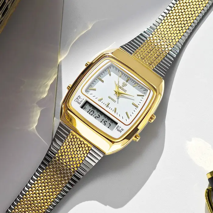 Montres à quartz LIEBIG de luxe à double affichage pour hommes et femmes, mode, sport de plein air,