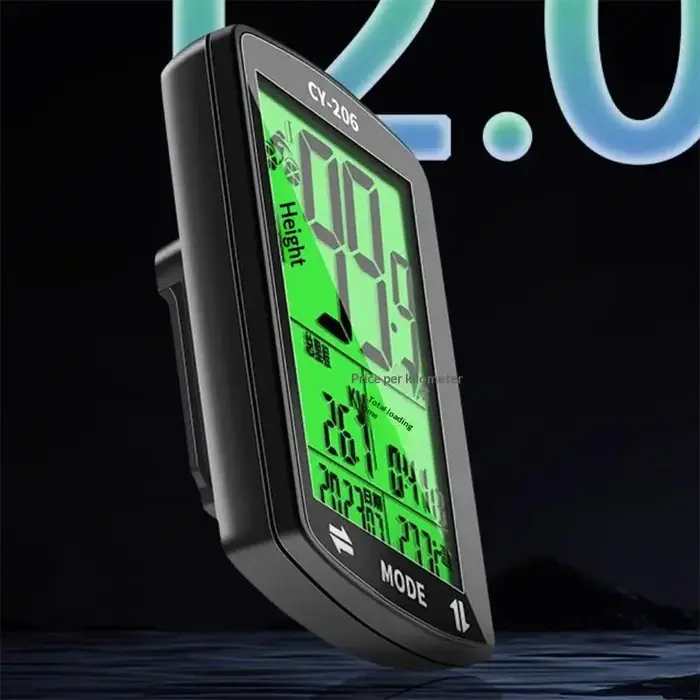 NOUVEAU Compteur de Vitesse GPS pour Vélo, Ordinateur de Vélo, Compteur de Vitesse GPS Étanche, Odomètre de Vélo 2,4 Pouces